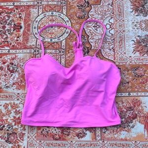 Pink Strappy Tankini Top